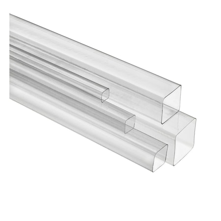 Visipak Square Tube-4Ft MW-0.808-0.808-0.015-48.000-PETG-CLEAR 165523